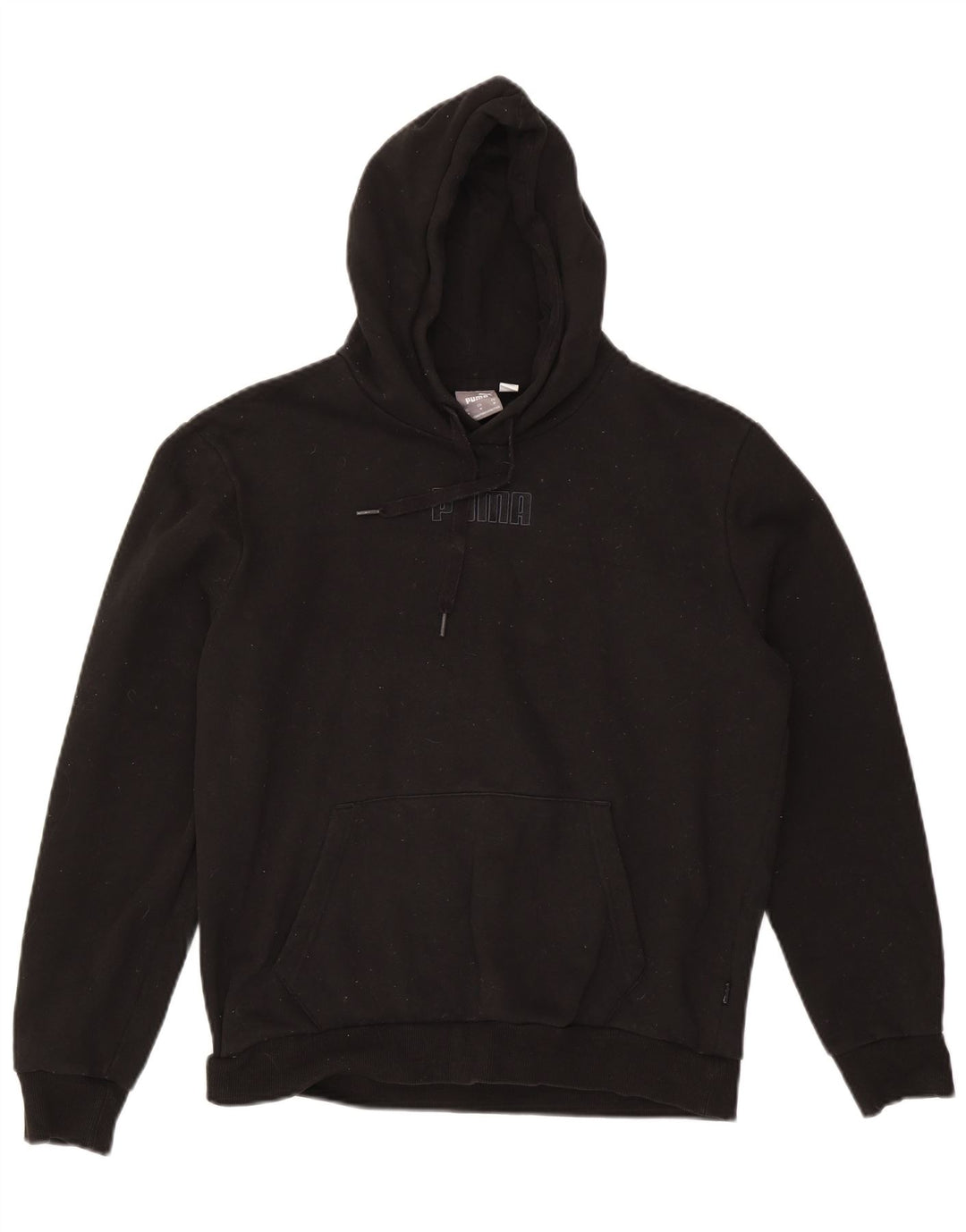 Ανδρικό γραφικό κουκούλα PUMA, μεσαίο μαύρο βαμβακερό