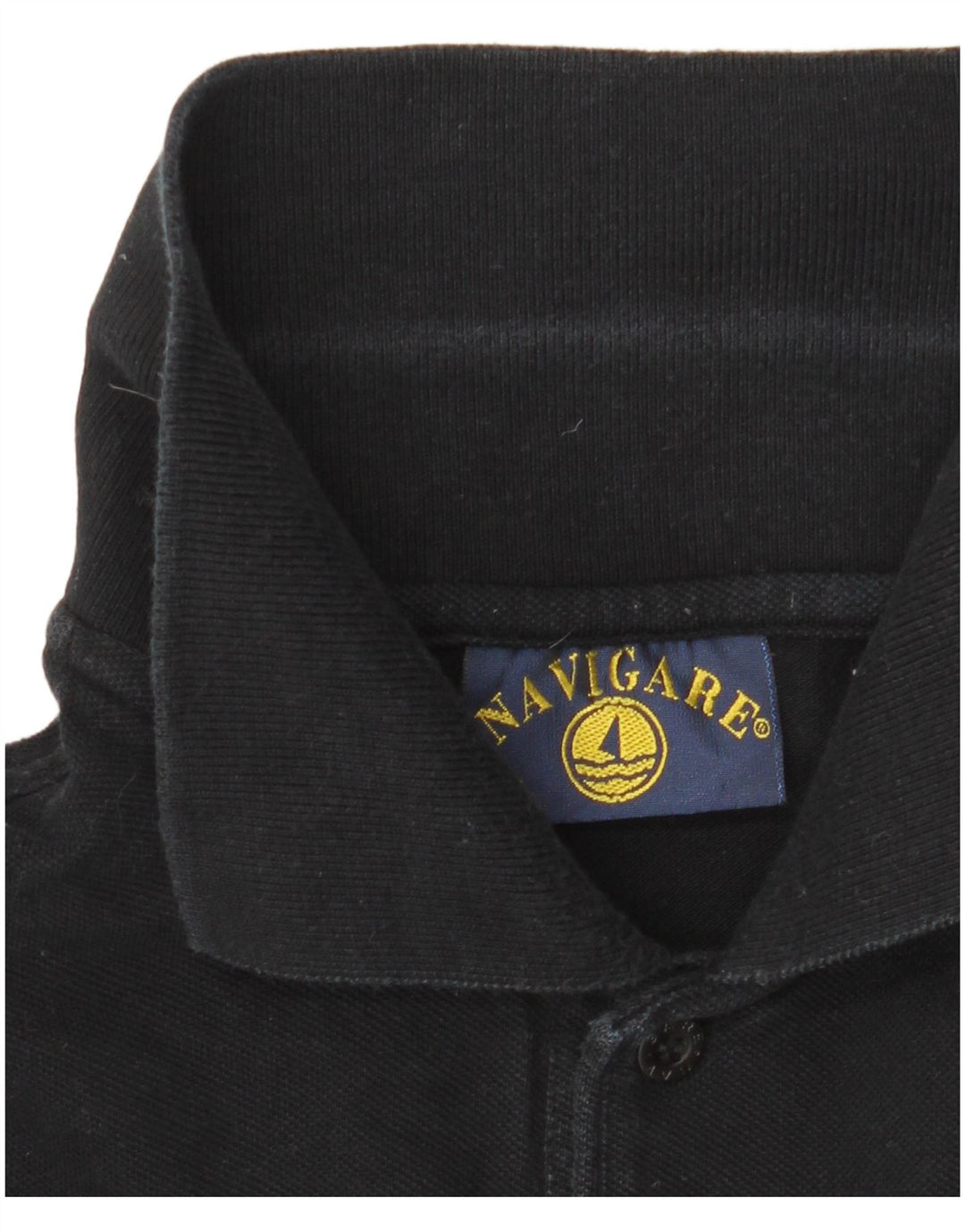 Ανδρικό μπλουζάκι πόλο NAVIGARE μεσαίο μαύρο βαμβακερό