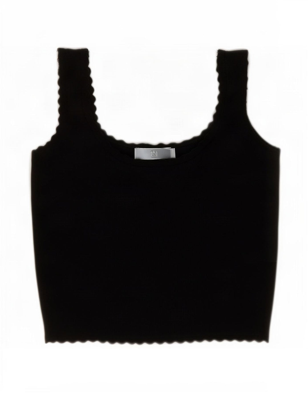 Zara Womens Crop Cami Top UK 12 Medium Black
