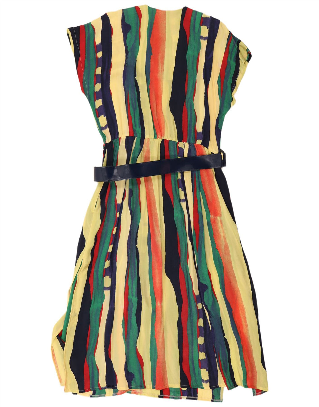 Puszta γυναικείο κοντομάνικο πουκάμισο φόρεμα IT 44 μεσαίο πολύχρωμο ριγέ