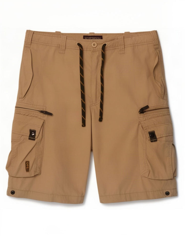 Ανδρικό σορτς Cargo Scotch & Soda Medium W32 Beige Nylon