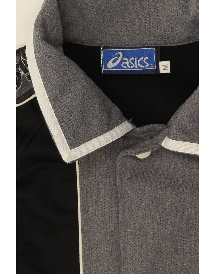Ανδρική αθλητική φόρμα γραφικών Asics Top Jacket Μεσαίο Μαύρο Colourblock