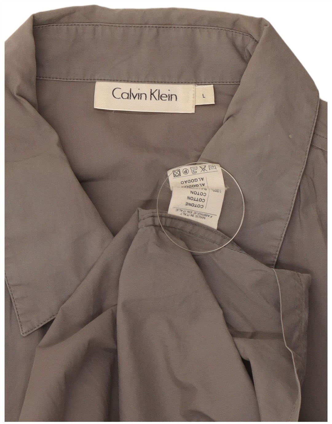 Calvin Klein Ανδρικό πουκάμισο μεγάλο γκρι βαμβακερό