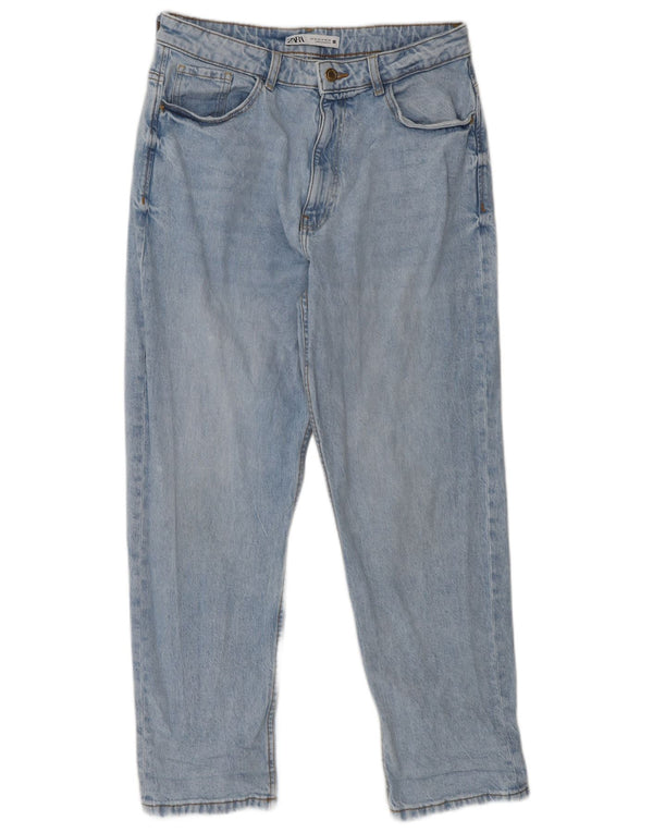 Zara Γυναικείο Tapered Jeans EU 42 Large W32 L27 Μπλε βαμβακερό