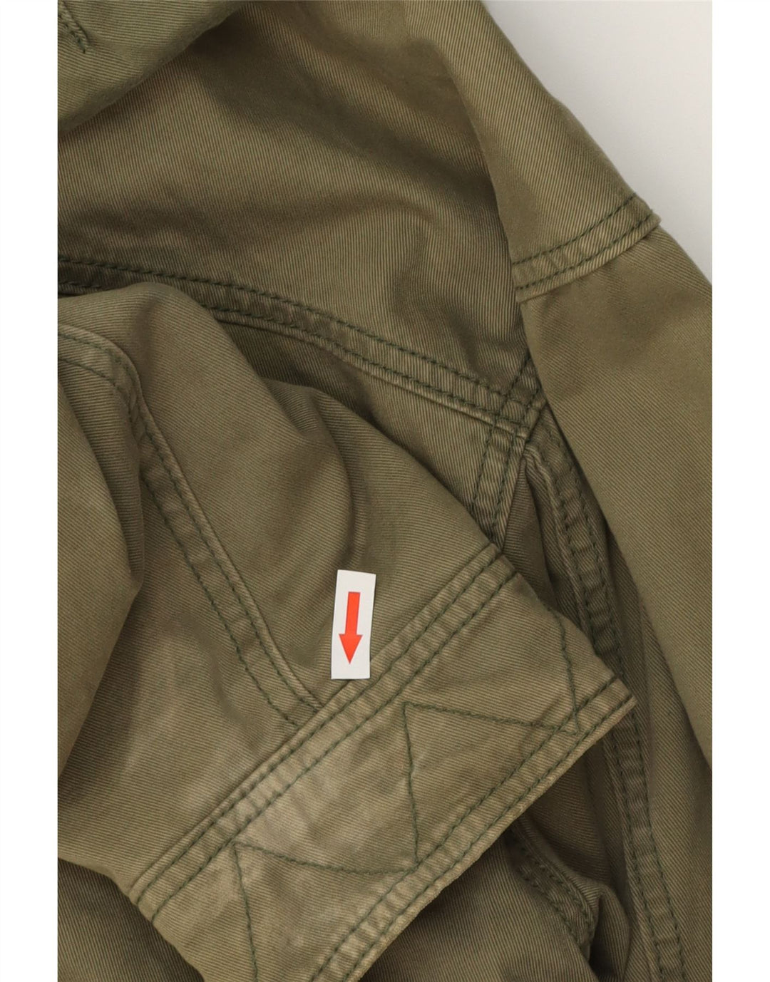 Ανδρικό μπουφάν Parka με κουκούλα NIKE UK 39/41 Μεσαίο βαμβακερό χακί