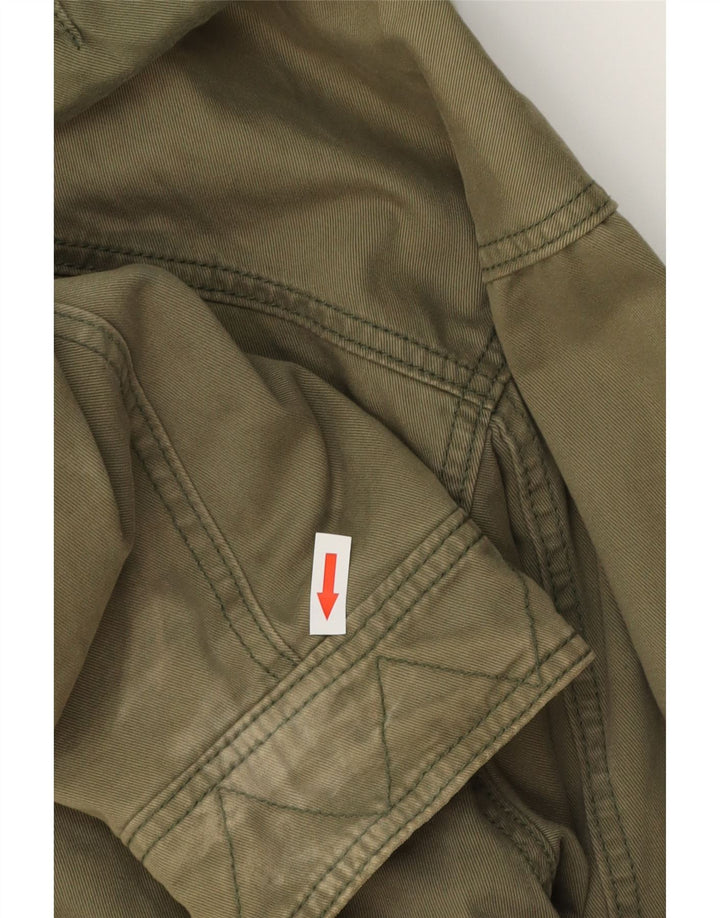 Ανδρικό μπουφάν Parka με κουκούλα NIKE UK 39/41 Μεσαίο βαμβακερό χακί