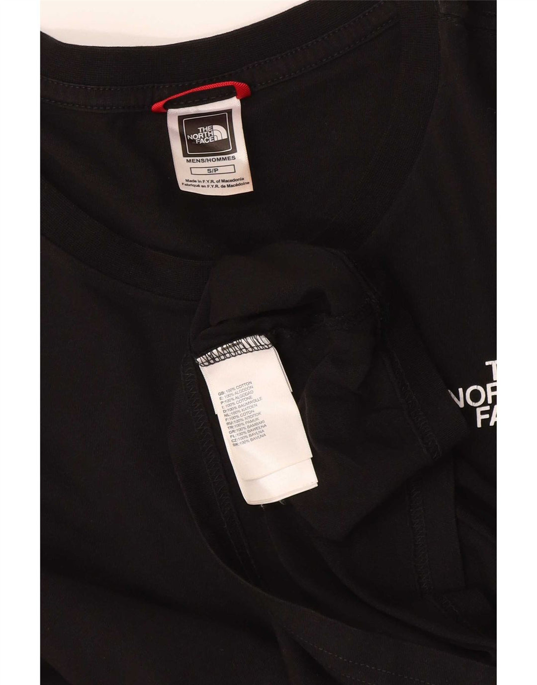 Ανδρικό γραφικό τοπ μακρυμάνικο North Face Μικρό μαύρο βαμβακερό