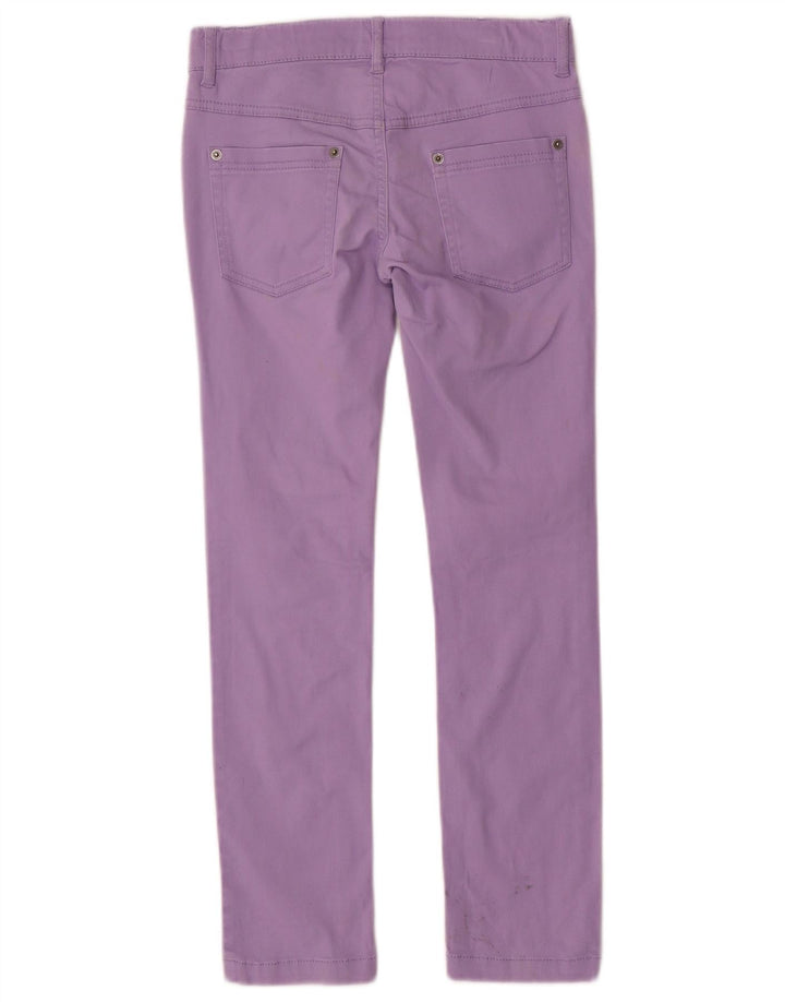 BENETTON Girls Slim Jeans 8-9 ετών Μεγάλο W26 L26 Μωβ βαμβακερό