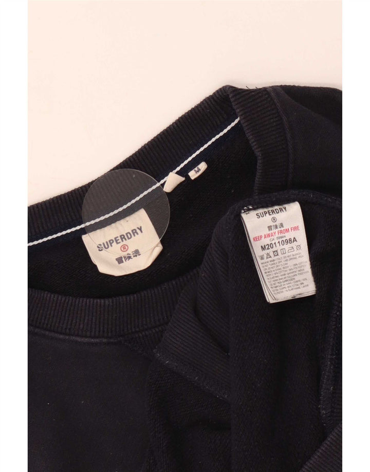 Ανδρικό γραφικό φούτερ Superdry Jumper Medium Navy Blue βαμβακερό