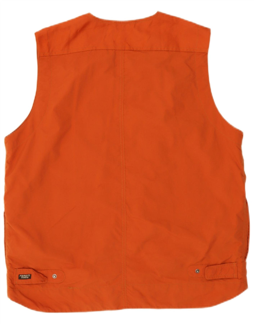 Giani Feroti Mens Utility Gilet UK 38 Medium Orange Polyamide