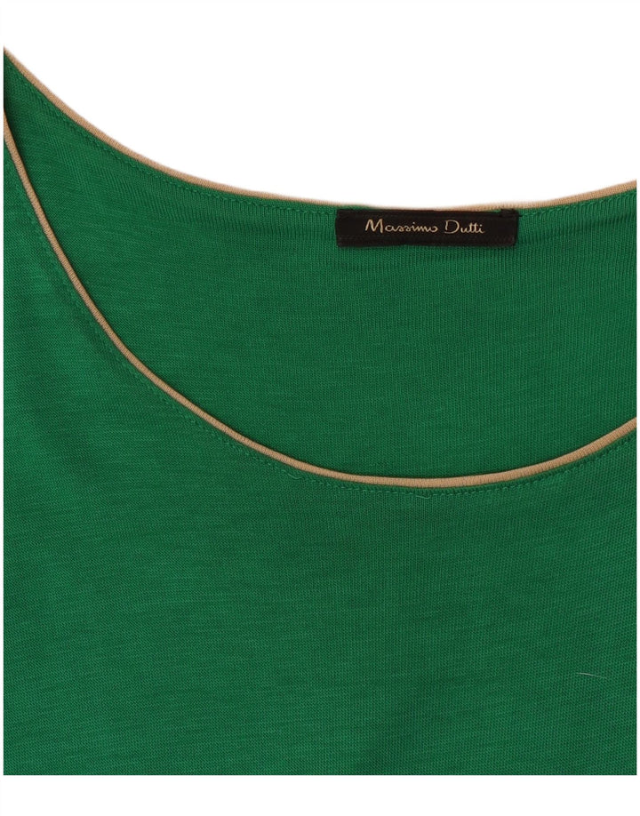 Massimo Dutti Γυναικείο Αμάνικο Φόρεμα Shift UK 8 Small Green