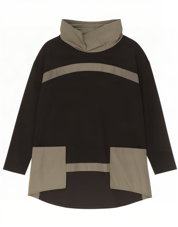 Γυναικείο μακρυμάνικο τουνίκ Joseph Ribkoff Top UK 14 Large Black Colourblock