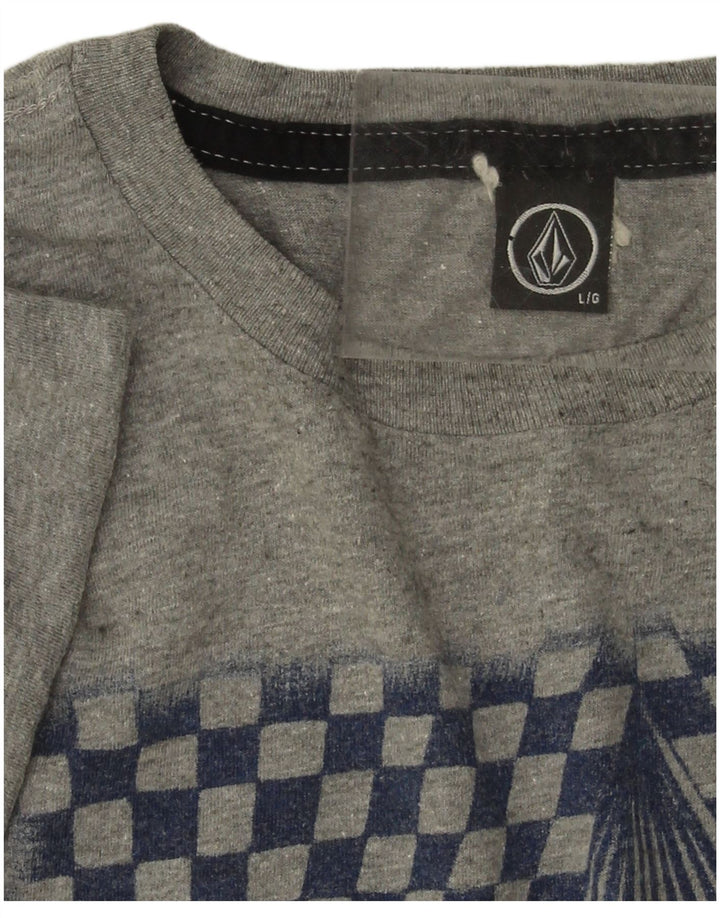 Ανδρικό γραφικό μπλουζάκι Volcom Top Large Grey