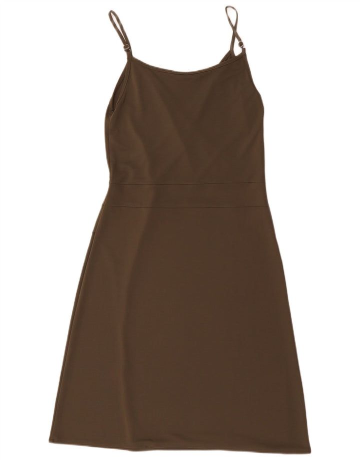 Marks & Spencer Γυναικείο Αμάνικο Φόρεμα A-Line UK 12 Medium Khaki