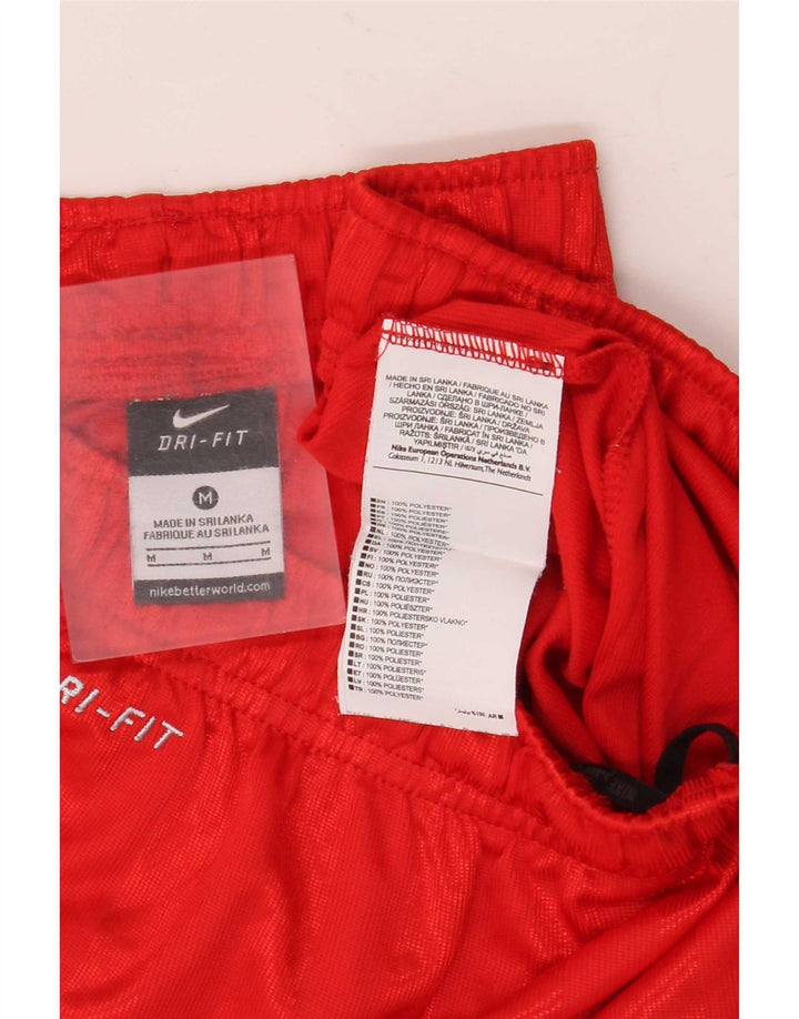 Ανδρικό αθλητικό σορτς Nike Dri Fit με μεσαίο κόκκινο ριγέ πολυεστέρα