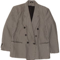 CLASSIC Γυναικείο διπλό μπουφάν Blazer UK 14 Large Black Houndstooth