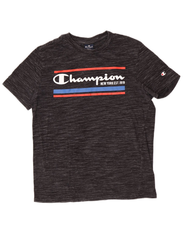 Ανδρικό γραφικό T-Shirt Champion Top Small Grey Pinstripe
