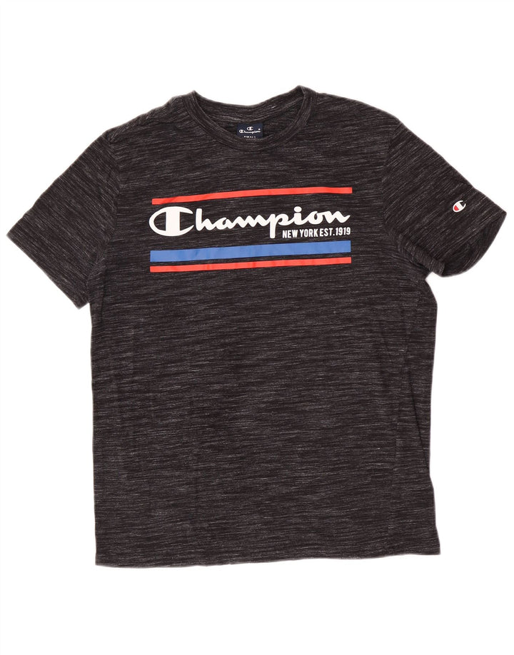 Ανδρικό γραφικό T-Shirt Champion Top Small Grey Pinstripe