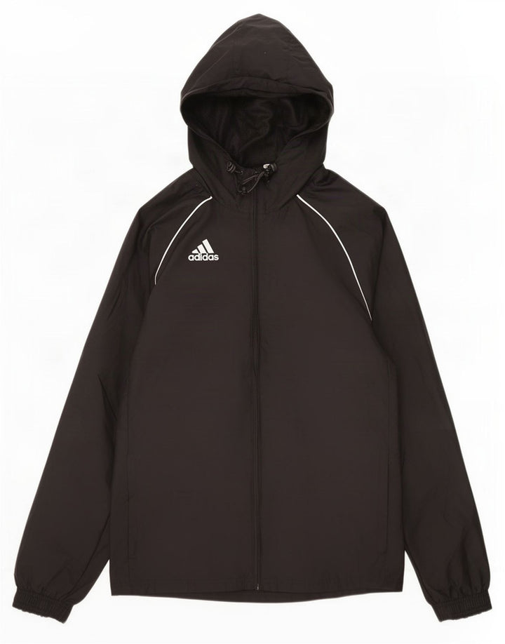 Adidas Ανδρικό μπουφάν βροχής με κουκούλα UK 36 Small Black Polyamide