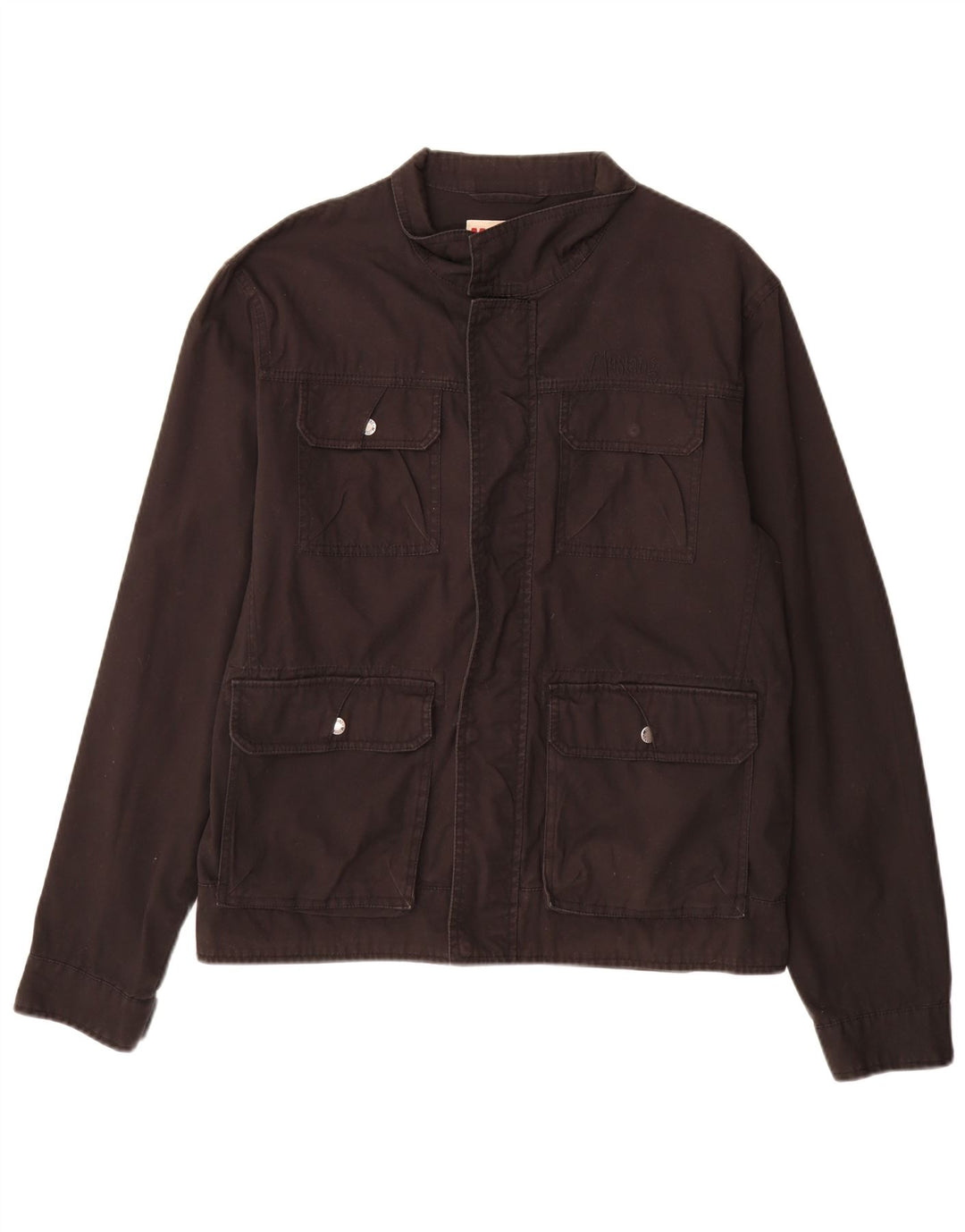 Mustang Mens Utility Jacket UK 40 Large Brown Βαμβακερό