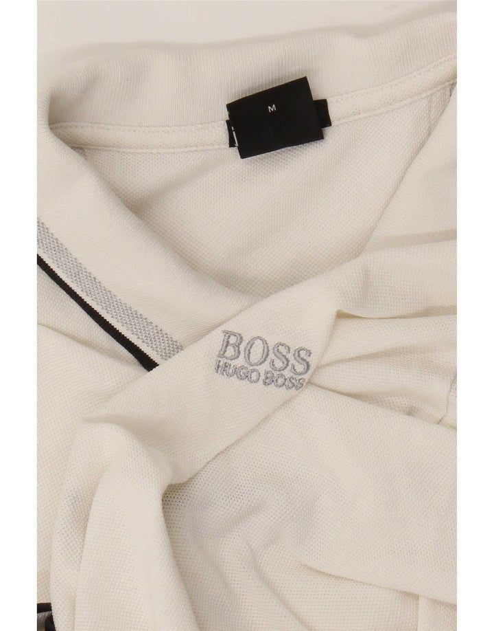 Ανδρικό μπλουζάκι πόλο Hugo Boss, μεσαίο λευκό