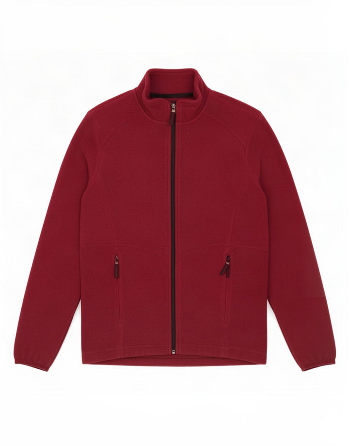 Marks & Spencer Γυναικείο Fleece Jacket UK 12 Medium Burgundy Polyester