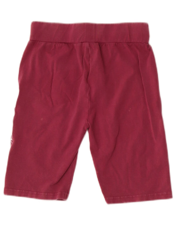 Γυναικείο γραφικό αθλητικό σορτς Ellesse UK 8 Small μπορντό βαμβακερό