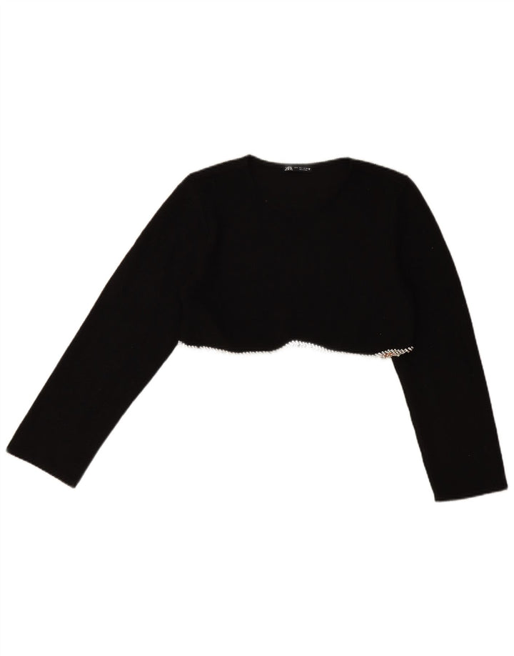 Zara Γυναικείο μακρυμάνικο τοπ UK 10 Small Black