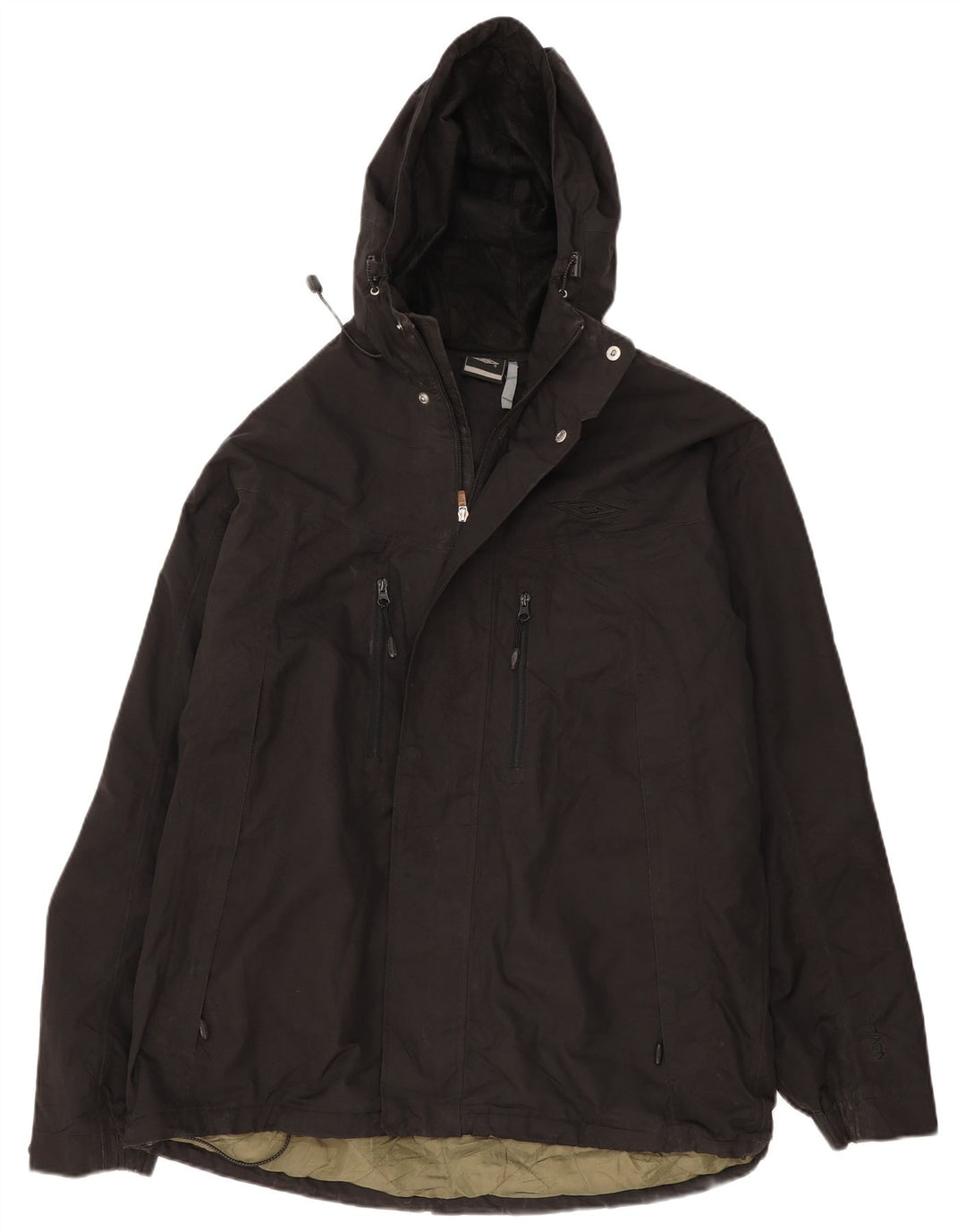 Ανδρικό μπουφάν με κουκούλα Umbro UK 44 2XL Μαύρο πολυεστέρα