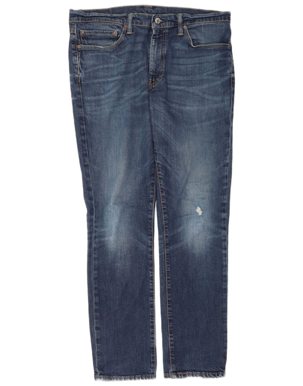 Levi's Mens 511 Distressed Slim Jeans W36 L32 Blue Cotton
