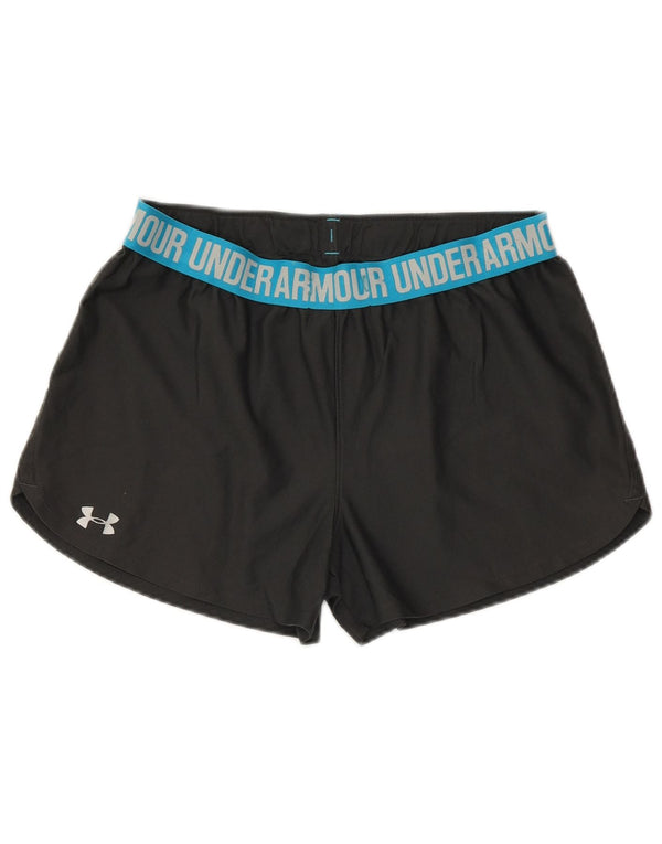 Γυναικείο γραφικό αθλητικό σορτς UNDER ARMOR UK 14 Medium Black Colourblock