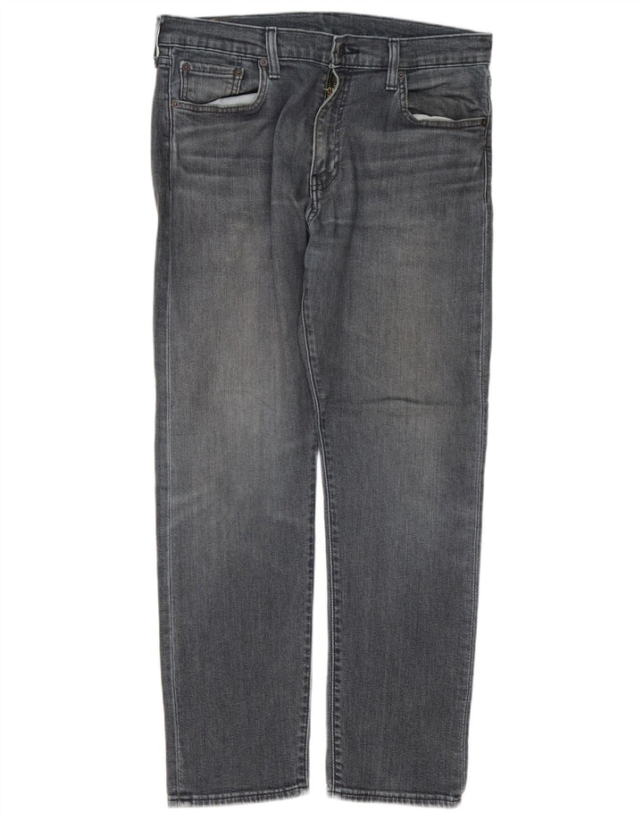 Levi's Mens 502 Tapered Jeans W33 L30 Γκρι βαμβακερό