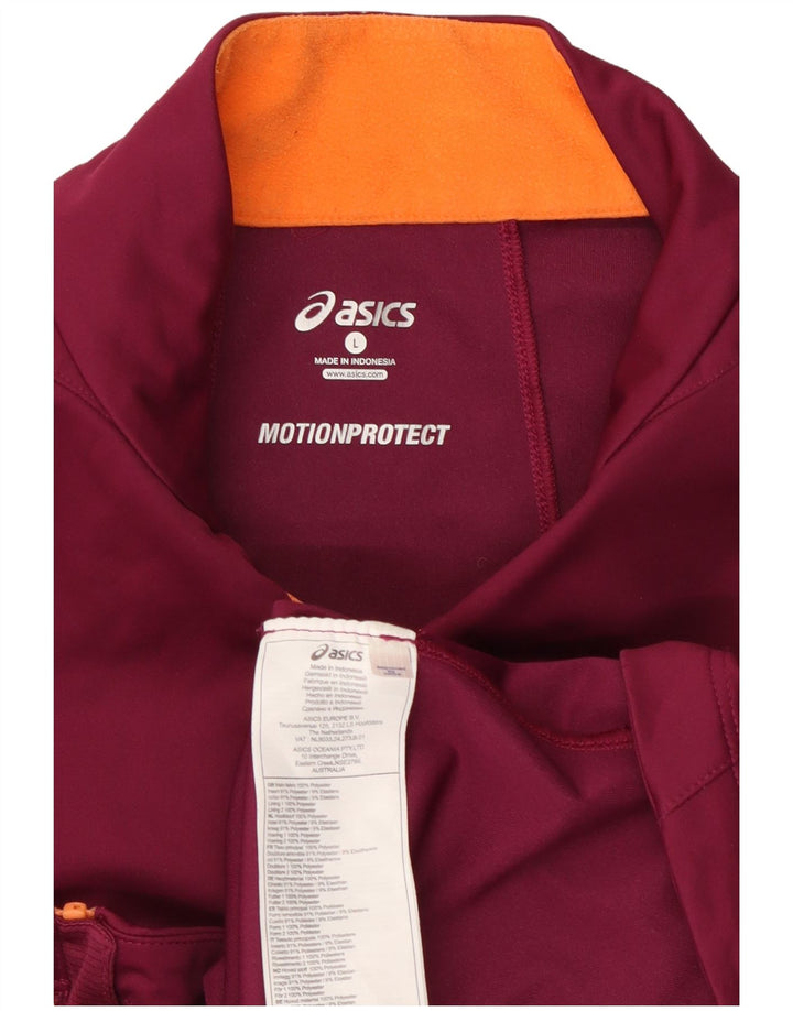 Γυναικεία αθλητική φόρμα Asics Top Jacket UK 16 Large Burgundy Polyester
