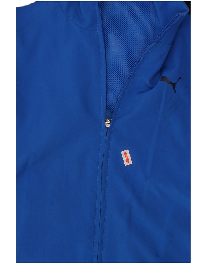 Γραφική φόρμα PUMA Boys Top Jacket 7-8 Years Blue Colourblock