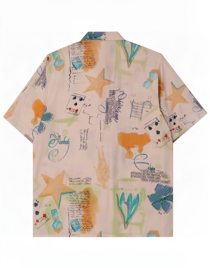 Yorn Γυναικείο πουκάμισο Oversized Abstract Pattern EU 36 Small πολύχρωμο