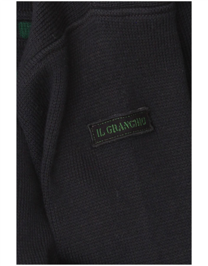 Ανδρικό πουλόβερ με ζακέτα Il Granchio Medium Navy Blue