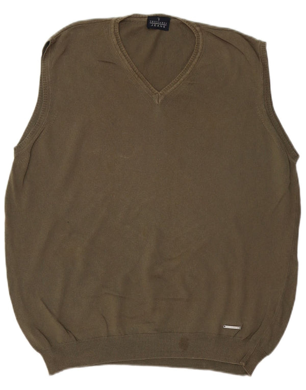 TRUSSARDI Ανδρικό γιλέκο Tank Top Medium Khaki