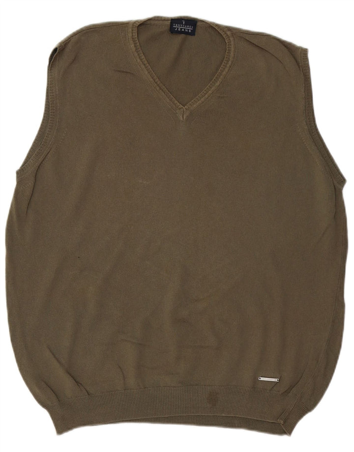 TRUSSARDI Ανδρικό γιλέκο Tank Top Medium Khaki