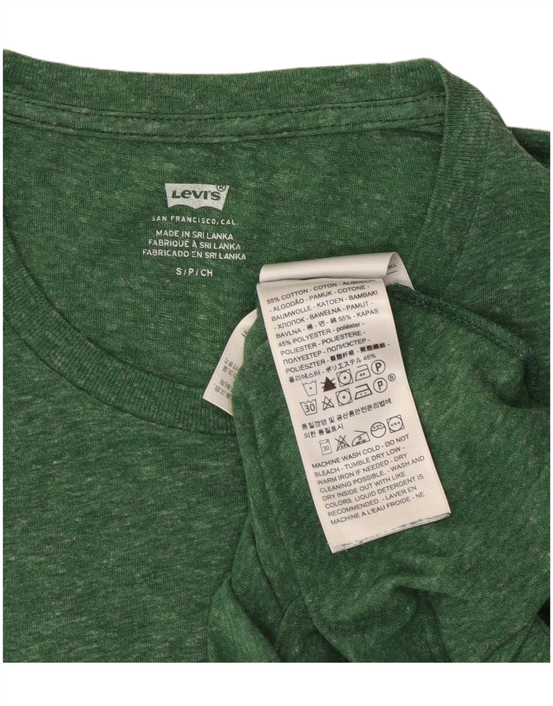 Ανδρικό T-Shirt Levi's Top Μικρό βαμβακερό πράσινο
