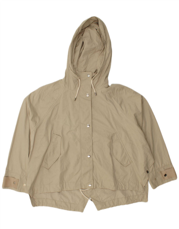 Zara Γυναικείο Μπουφάν Parka με κουκούλα Oversized UK 16 Large Beige