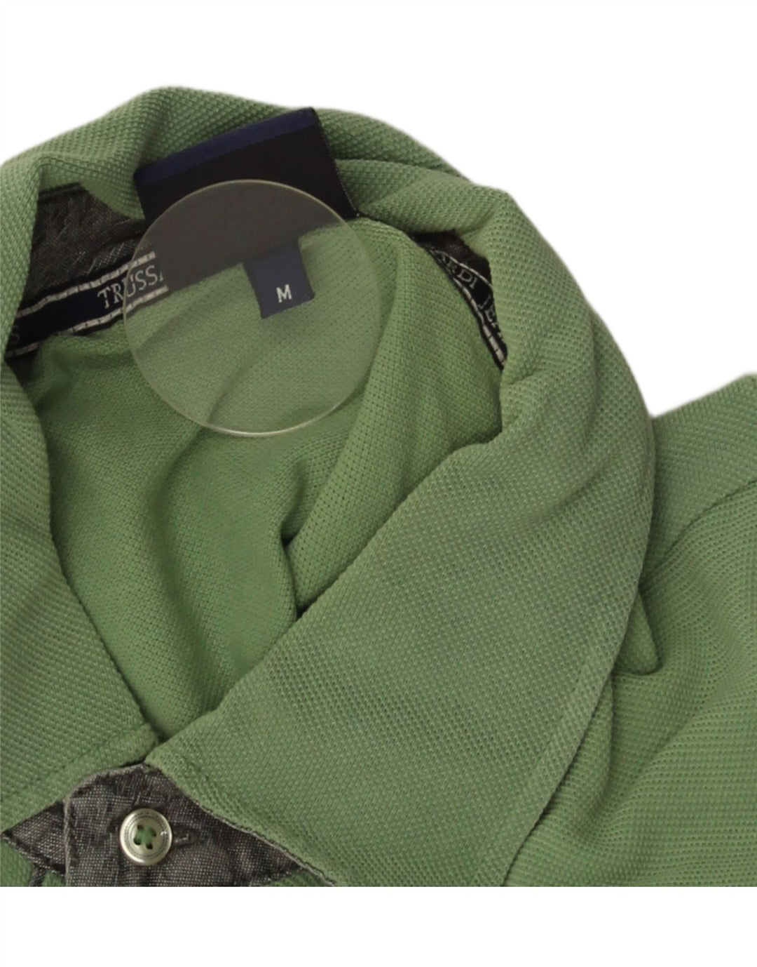 Trussardi Jeans Ανδρικό Πόλο Μπλουζάκι Μεσαίο Πράσινο Βαμβακερό