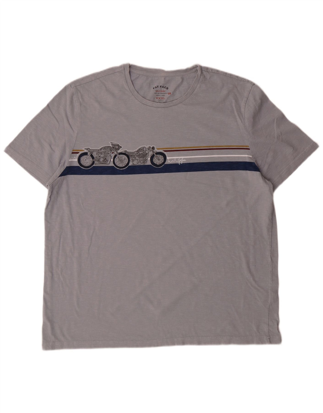 Fat Face Γυναικείο T-Shirt Top 3XL Γκρι βαμβακερή μοτοσυκλέτα