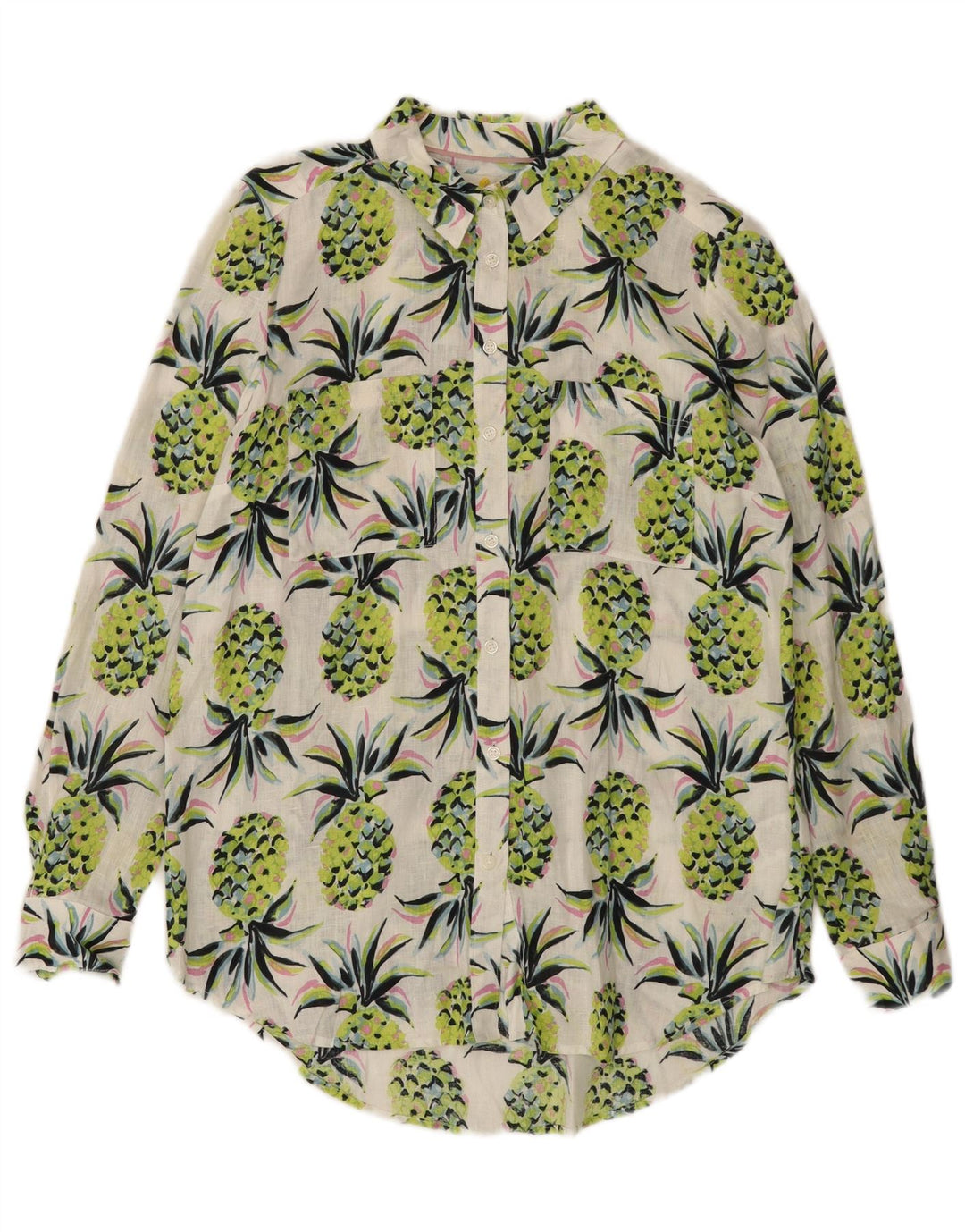 BODEN Γυναικείο πουκάμισο Longline με αφηρημένο σχέδιο UK 8 Small Green