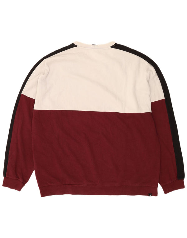 Ανδρικό φούτερ Puma Jumper 2XL Βουργουνδίας, βαμβακερό