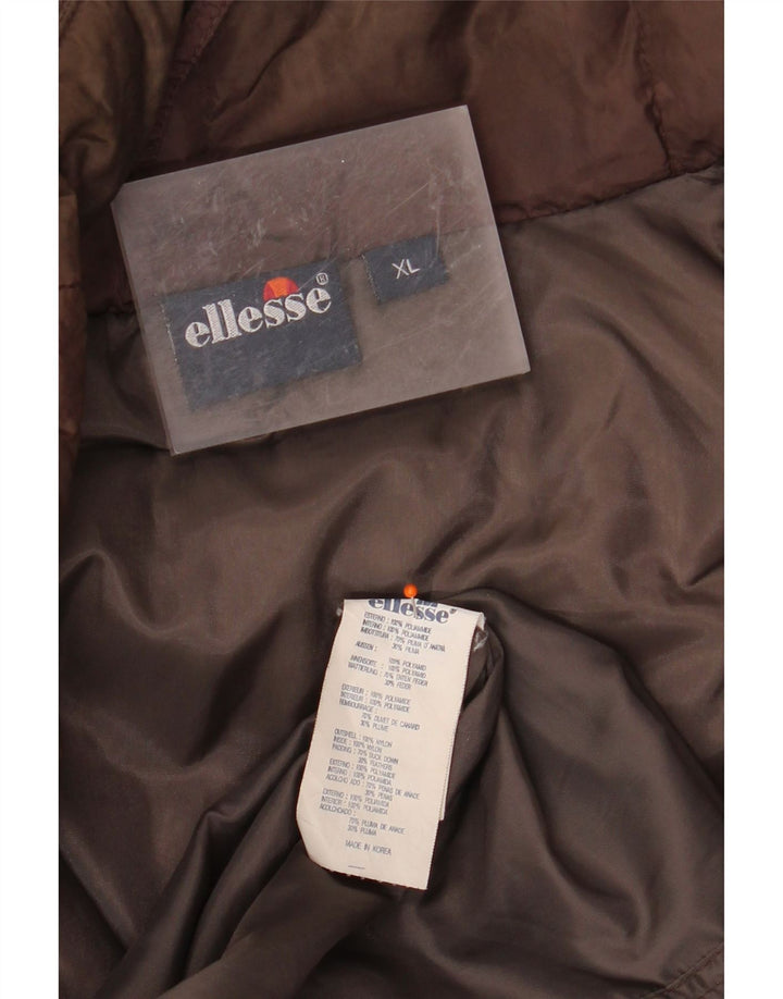 ELLESSE Ανδρικό μπουφάν με επένδυση UK 42 XL καφέ πολυαμίδιο