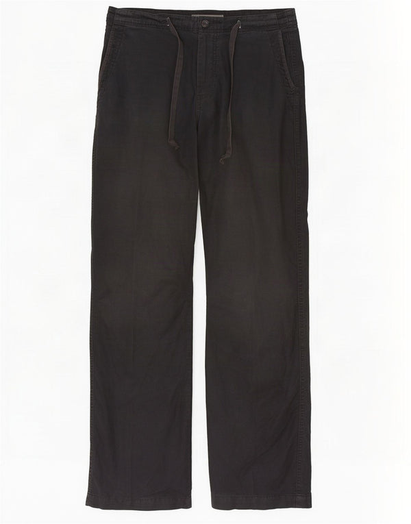 Ανδρικό ίσιο παντελόνι Chino Benetton Medium W32 L32 Navy Blue Cotton