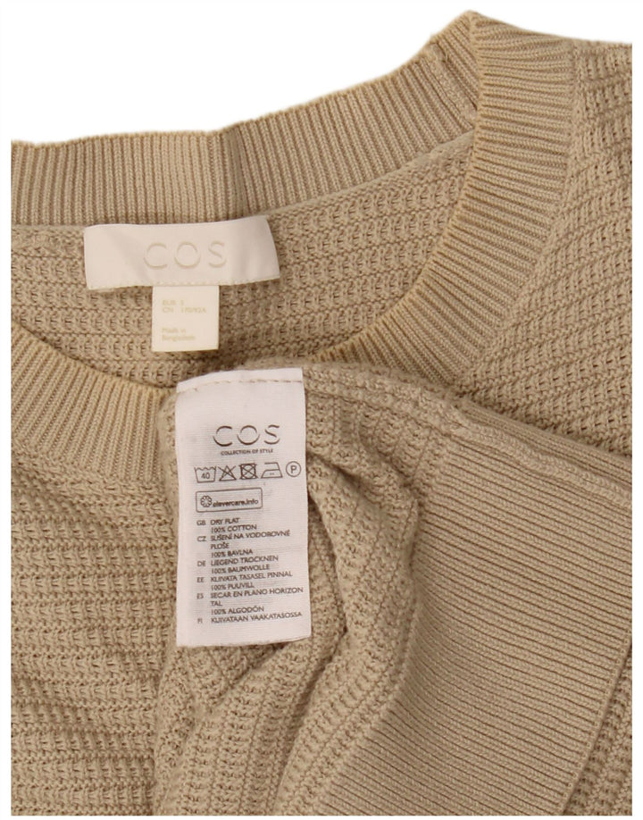 Ανδρικό πουλόβερ Cos Boat Neck Jumper Μικρό Μπεζ βαμβακερό