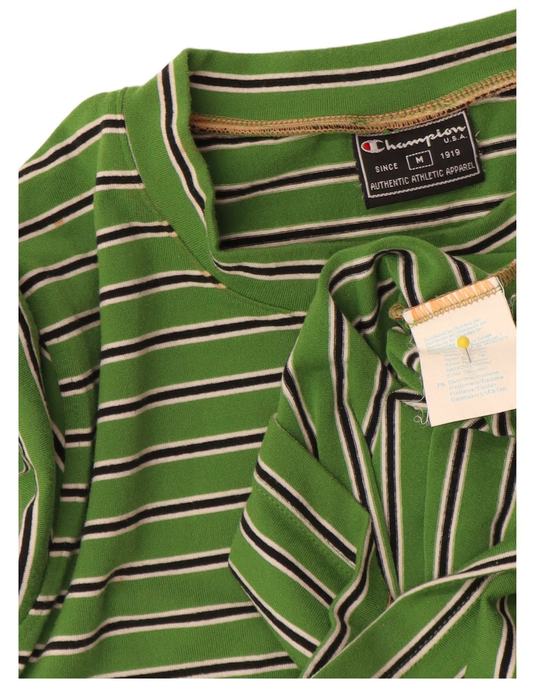 Champion Womens Top μακρυμάνικο UK 12 Medium Green Ride Nylon
