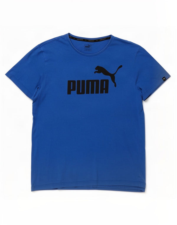 Ανδρικό γραφικό μπλουζάκι Puma 2XL Μπλε βαμβακερό