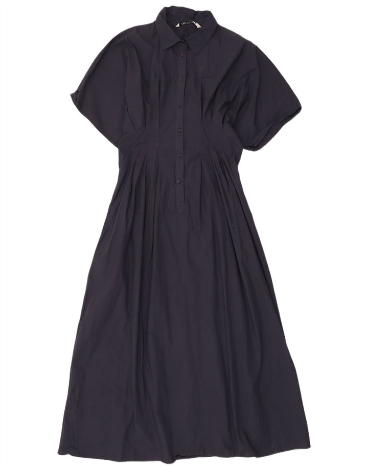 Zara Γυναικείο Maxi Φόρεμα UK 12 Medium Navy Blue